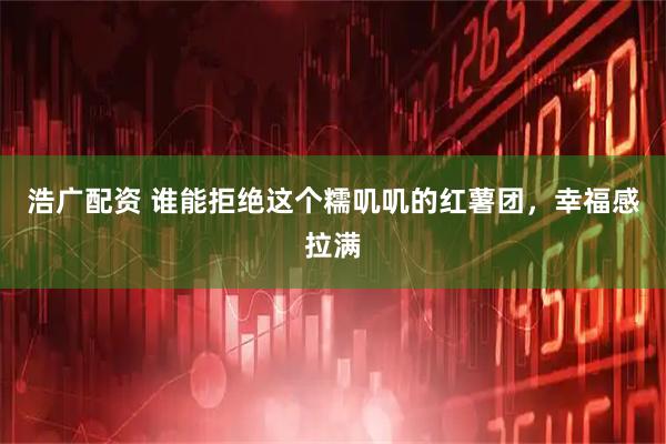 浩广配资 谁能拒绝这个糯叽叽的红薯团，幸福感拉满